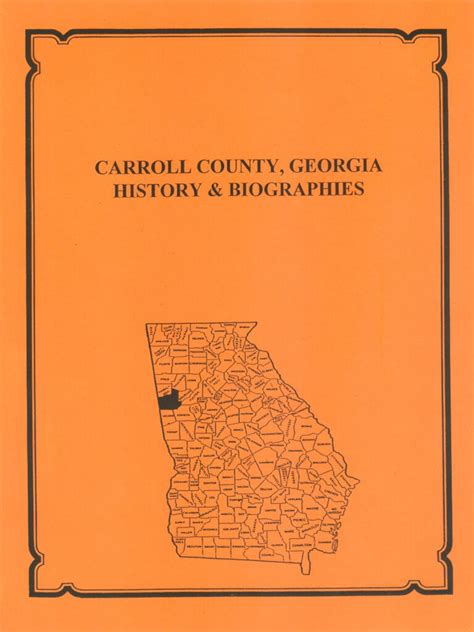 Carroll County, Georgia History and Biographies - Southern Genealogy Books