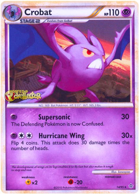 Crobat - HS Unleashed #14 Pokemon Card