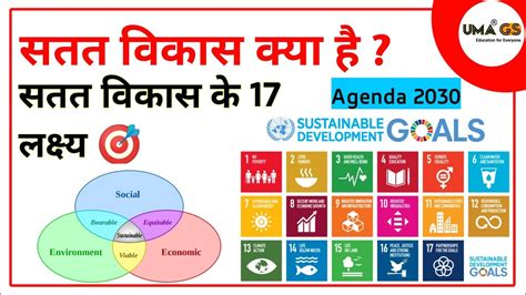 सतत विकास क्या है Sustainable Development Kya Hai Agenda 2030 17 Goals Youtube