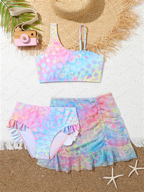 Bikini meisjes badpak 2025 gradiënt sling kindere Vicedeal