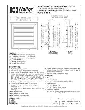 Fillable Online Submittal Models Fb And Fb And Fbs Type S