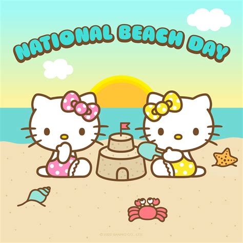 Hello Kitty on Twitter: "Having fun in the sun on #NationalBeachDay! ☀️ ...