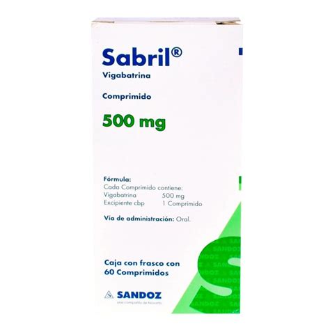 Vigabatrina Sabril 500 Mg 60 Comprimidos Walmart