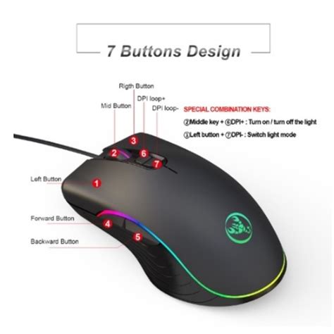 Mouse Gamer Led Rdg Dpi Botoes Knup Kp Mu Ilumina O Led Em