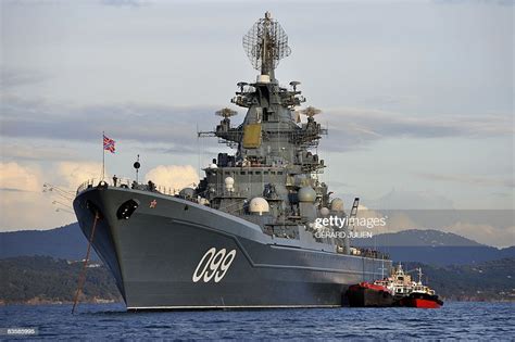 Russian Nuclear Powered Missile Cruiser Pyotr Veliky Anchors At The News Photo Getty Images