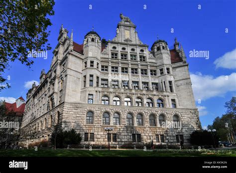 Neues Rathaus New Town Hall In Leipzig Germany Stock Photo Alamy