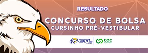 Resultado Concurso De Descontos Cursinho ETL ETL