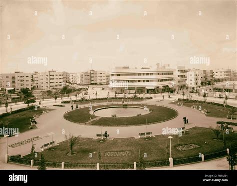 Tel Aviv Dizengoff Circle From The South Israel Tel Aviv Stock