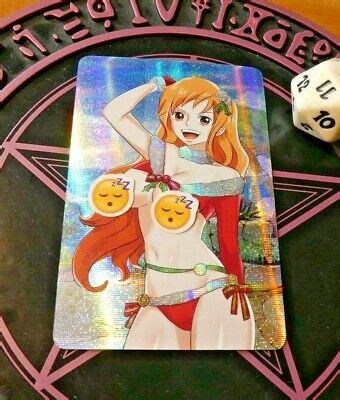 One Piece Custom Fan Card Prism Pixel Mc Card Nami Sexy Nine Mint EBay