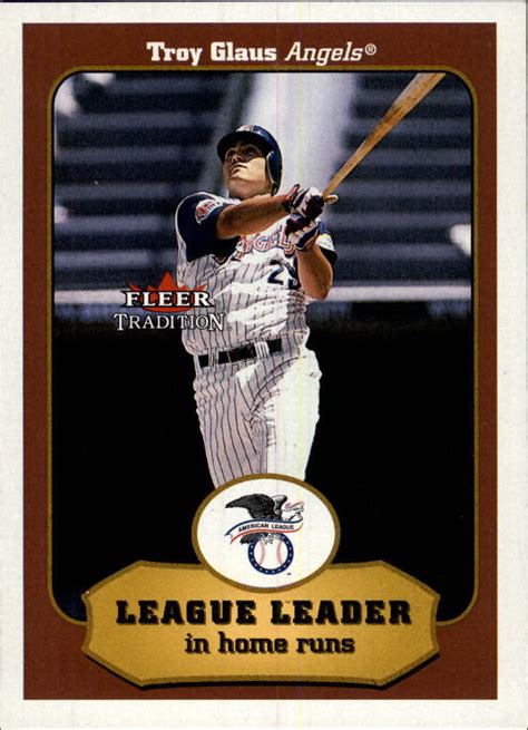 2001 Fleer Tradition 396 Troy Glaus LL NM MT