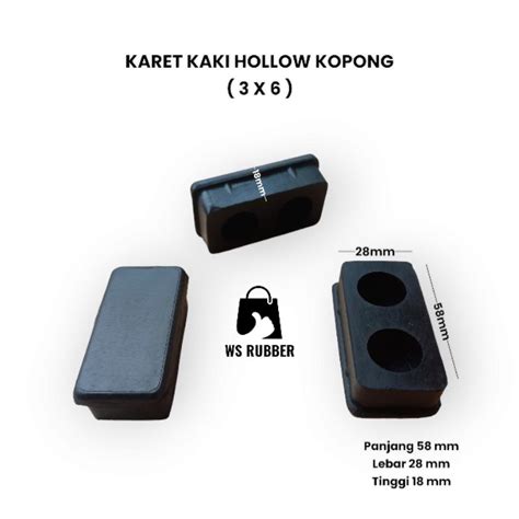 Jual Karet Kaki Hollow X Kopong Karet Tutup Kaki Meja Kursi Rak