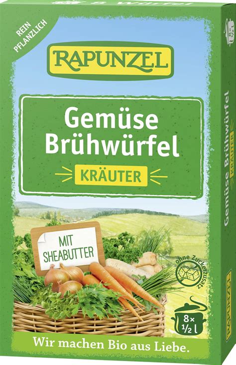 Rapunzel Bouillon Cube De L Gumes Bio Herbes Avec Levure Bio G