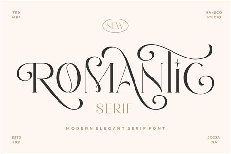 Romantic Serif Elegant Classy Font Design Cuts