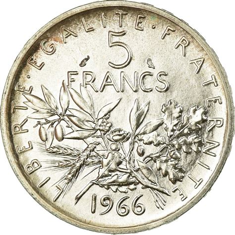 Moneda Istorica Din Argint 5 Franci Mariana Republica Franceza Emagro