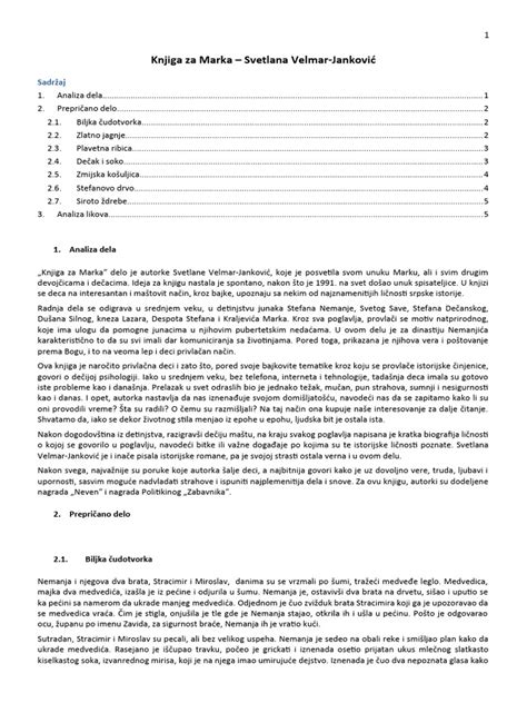 Knjiga za Marka | PDF