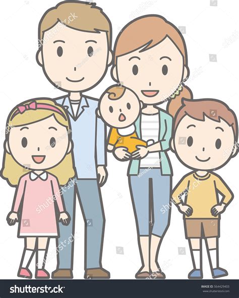 Happy Family No03 Family 52 Generations Stock Vector (Royalty Free ...