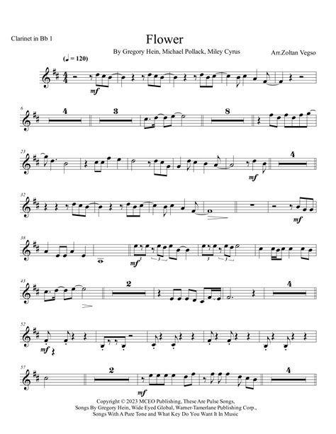 Flowers Arr Zoltan Vegso By Miley Cyrus Sheet Music For Full Orchestra At Sheet Music Direct