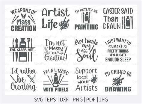 Artist Life Svg File Artist Cut File Artist Shirt Design Art Svg