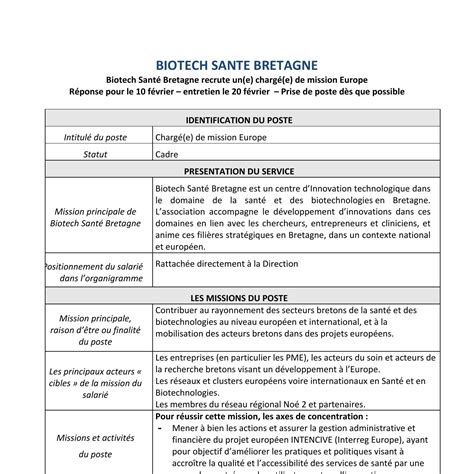 Fiche De Poste Mission Europe Bsb Pdf Docdroid Hot Sex Picture