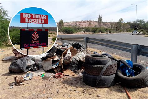 Tiradero De Llantas Y Escombro El Camino A Garabitos