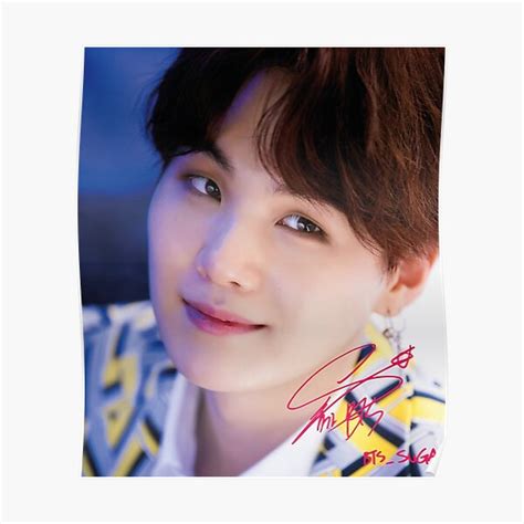 Bts Suga Min Yoon Gi Poster For Sale By Swanfordesigns Redbubble