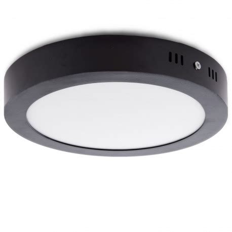 Ceiling Light LED Round Surface Mounted Ø215Mm 18W 1450Lm 30.000H Black