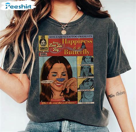 Lana Del Rey Happiness Is A Butterfly Vintage Shirt Lana Del Rey