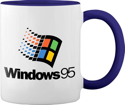 Windows 95 Man Finland Fun Lustige Trend Blanc Tasse De Café Avec Le