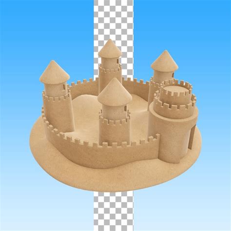 Concepto De Temporada De Verano Con Castillo De Arena Para El Dise O De