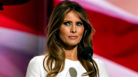 Melania Trump Chokes Up At The Mention Of Barron In Eulogy For Her Late