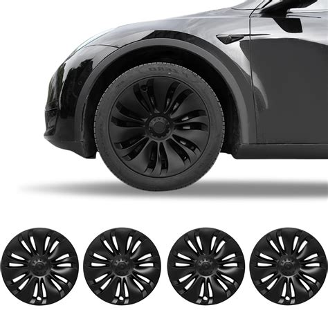 Buy KlutchtechTesla Model Y Hubcaps - 19 Inch Gemini Wheel Covers Replacement Tesla Wheel Caps ...