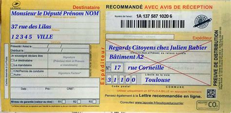 La Poste Lettre Recommandée Avec Accusé De Réception Lettres de Partage