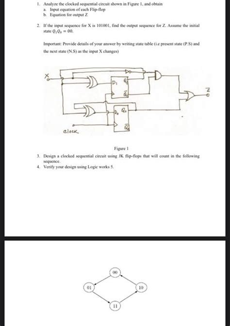 Solved 1 Analyze The Clocked Sequential Circuit Shown In