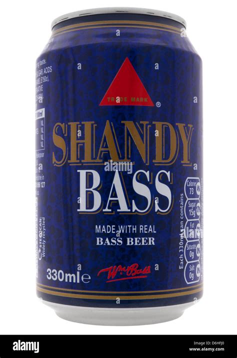 Can Of Shandy Bass On White Background Stock Photo Alamy