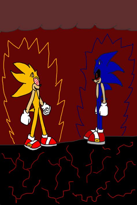 Remastered Fleetway Super Sonic versus Sonic EXE by Ant-D on DeviantArt