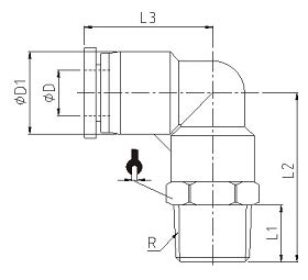 Cotovelo Macho Npt Alfamatec Produtos Para Automa O Pneum Tica