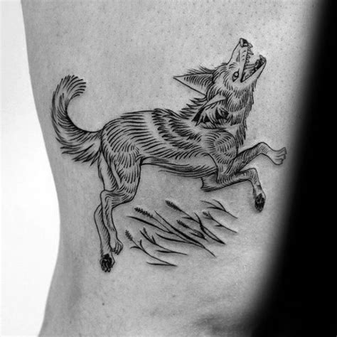 60 Coyote Tattoos For Men - Canis Latrans Design Ideas