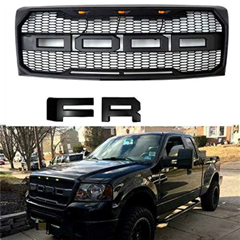 VZ4X4 Front Grill For Fd F 150 2004 2008 Raptor Style Grille Matte