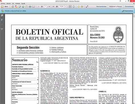 Boletin Oficial Republica Argentina