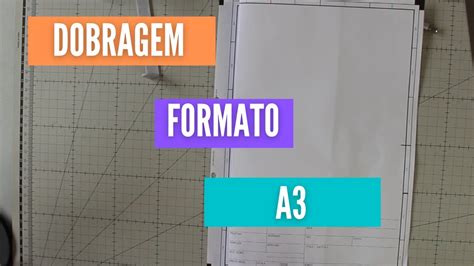 Dobragem da folha A3 NBR 16752 2020 Curso de Desenho Técnico YouTube