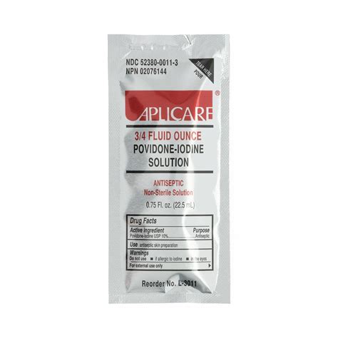 Aplicare Povidone Iodine Liquid Pouch Medline