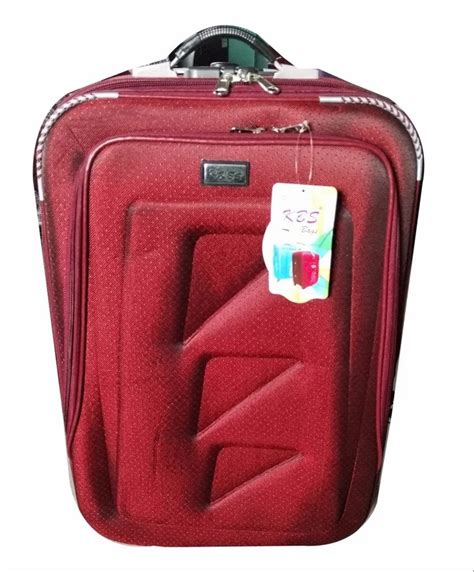 Maroon Polyester Luggage Trolley Bag At Rs Piece