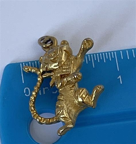 Charm Kellogg S Tony The Tiger Gold Tone Gem