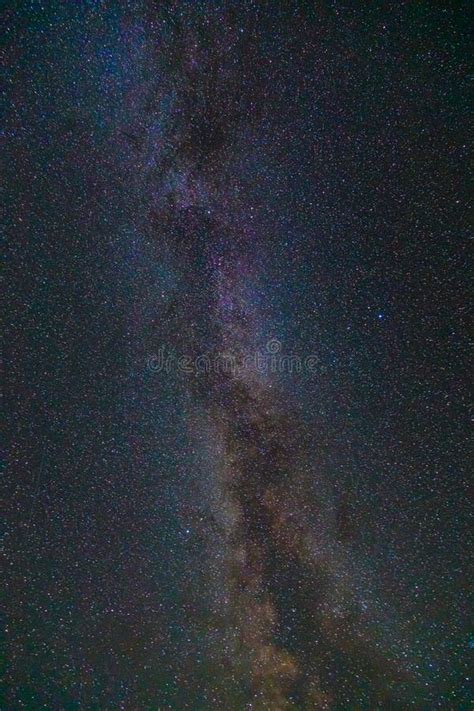 Milky Way From The Stars In The Night Sky High In The Caucasus