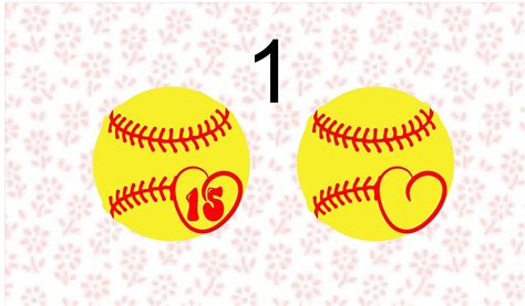 Softball Stickers Softball Car Decals Etsy