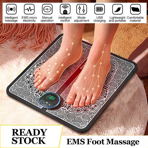 Pijat Terapi Kaki Elektrik Refleksi EMS Foot Massage Saraf Telapak Kaki