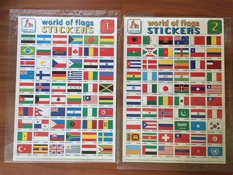 Flags of the World Stickers, Everything Else on Carousell