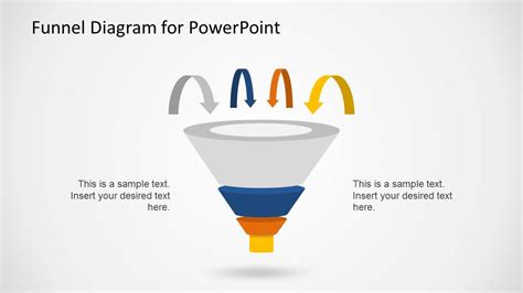 Creative Funnel Diagram Template For PowerPoint SlideModel