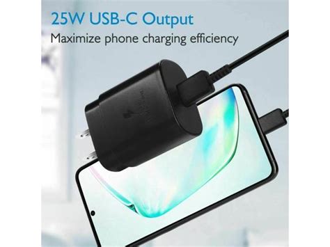 Samsung 25w Usb C Super Fast Charging Wall Charger Black Us Version With Warranty