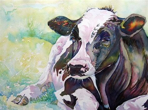 Holstein Cow Painting at PaintingValley.com | Explore collection of ...